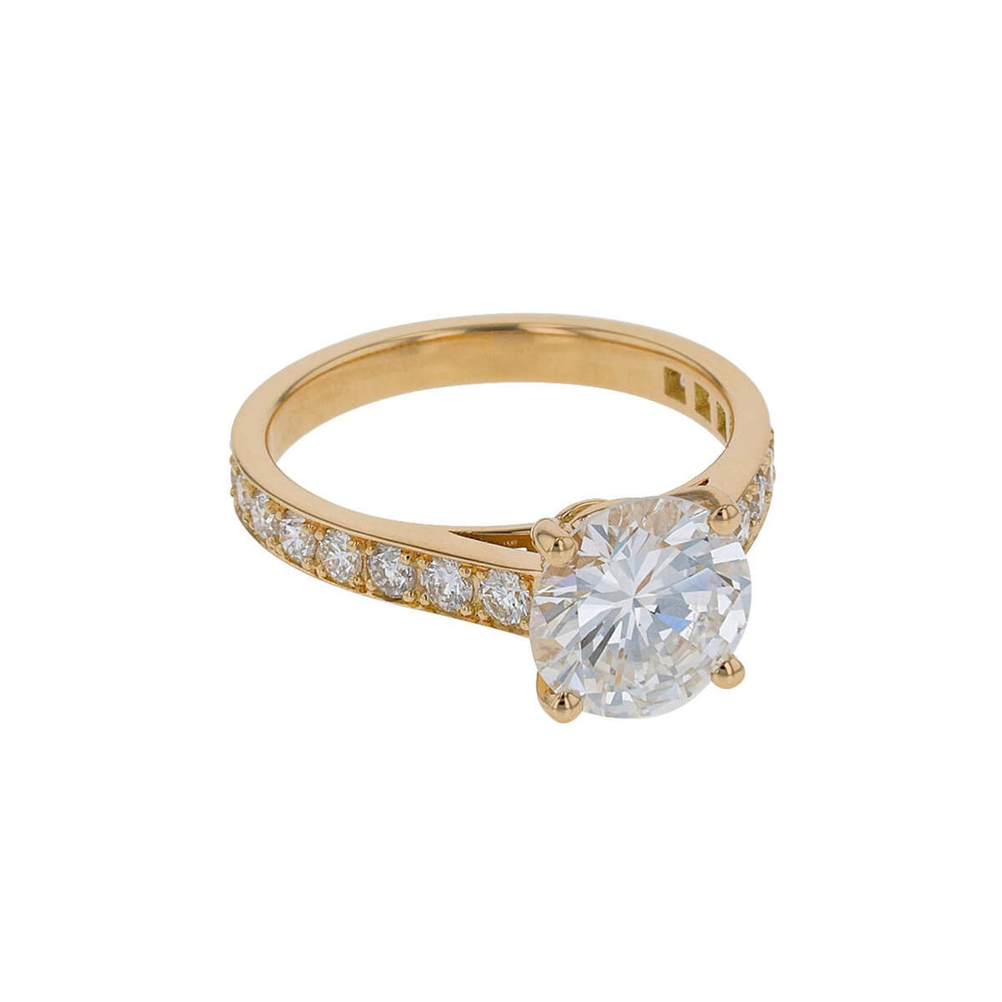 Diamonds and gold ring