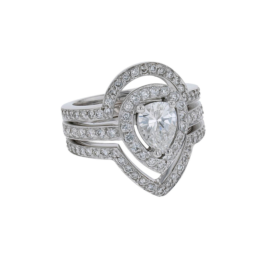 Diamonds and gold ring
