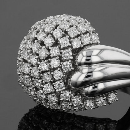 Diamonds and gold ring
