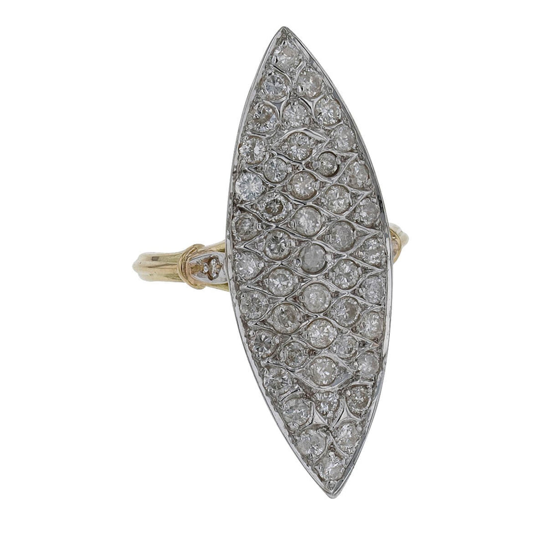 Diamonds and gold ring