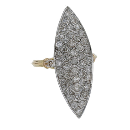 Diamonds and gold ring