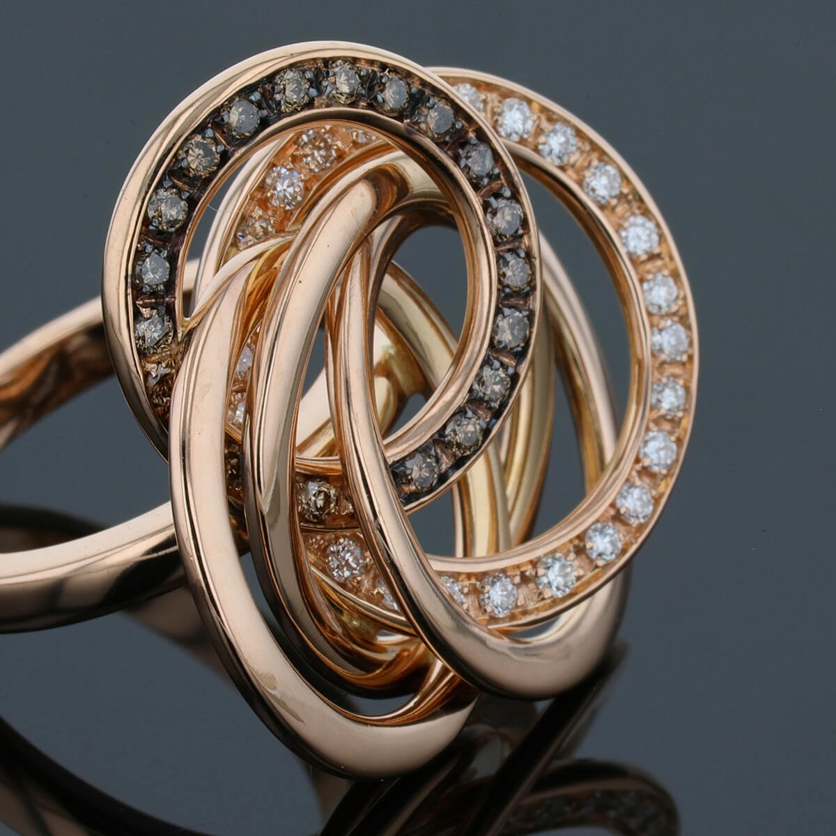 Diamonds and gold ring