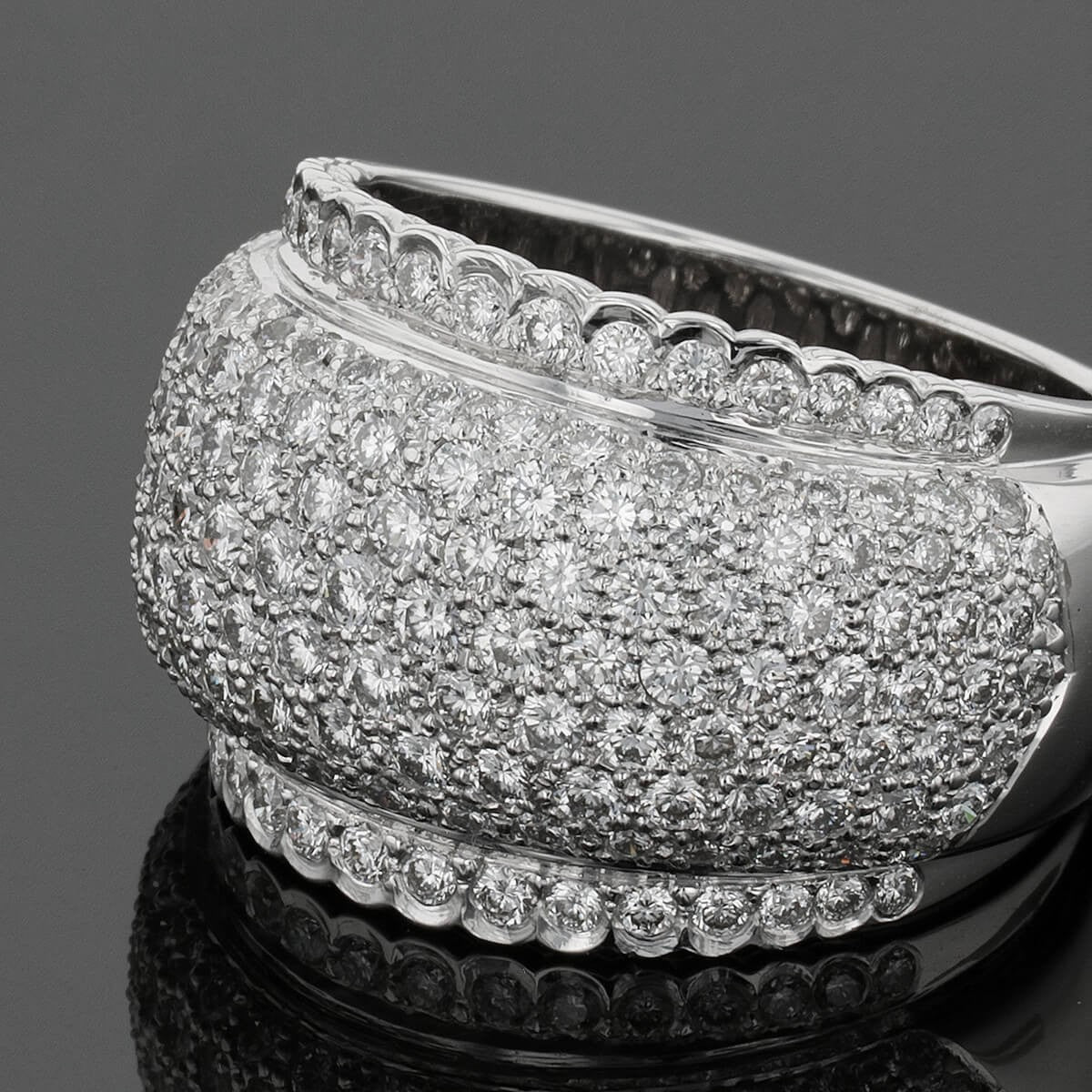 Diamonds and gold ring