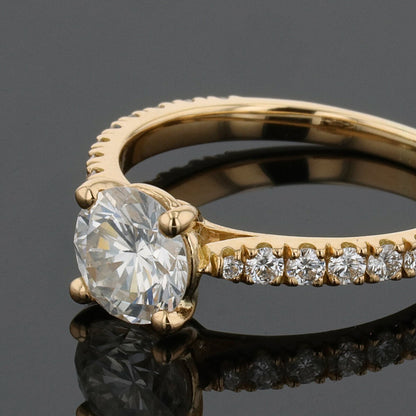 Diamonds and gold ring