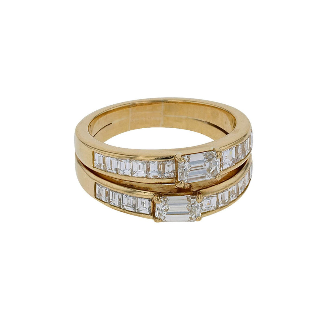 Diamonds and gold ring