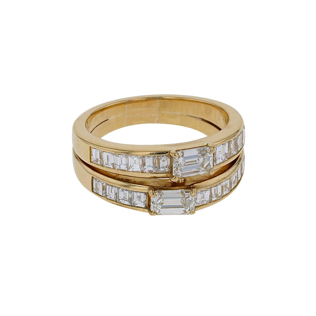 Diamonds and gold ring