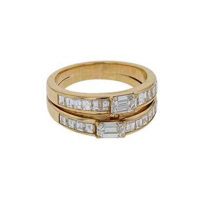 Diamonds and gold ring