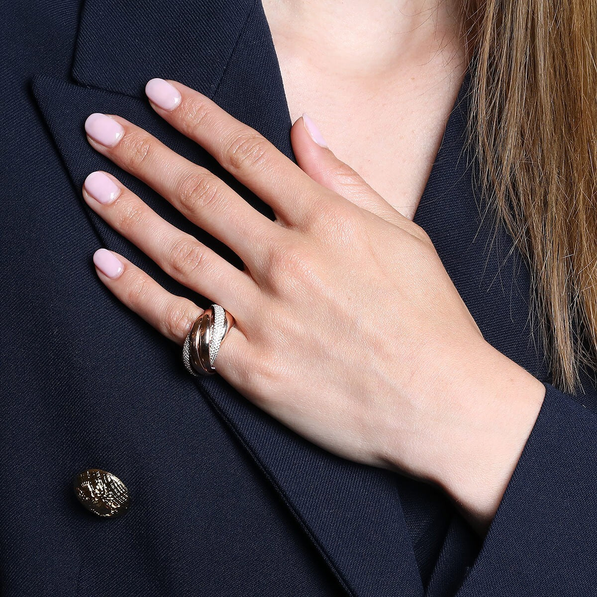 Diamonds and gold ring