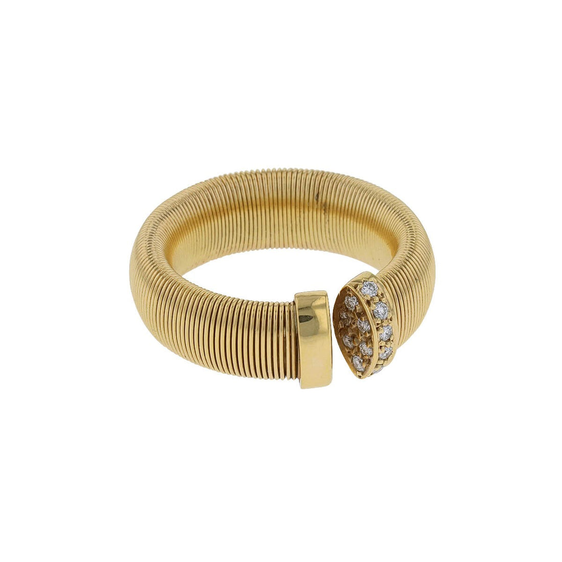 Diamonds and gold ring