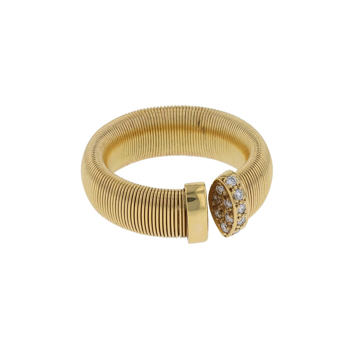 Diamonds and gold ring