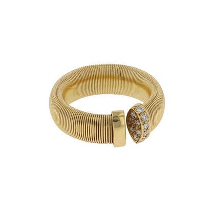 Diamonds and gold ring