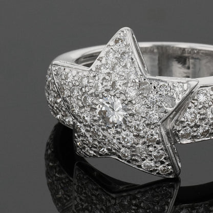 Diamonds and gold ring