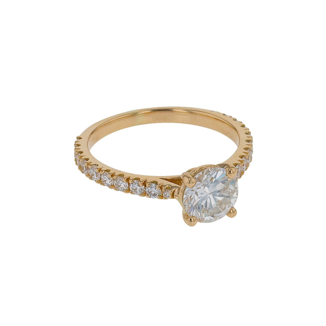 Diamonds and gold ring