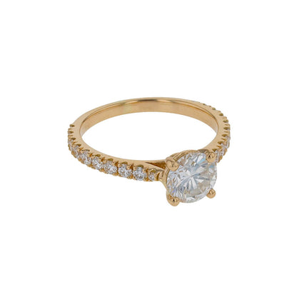 Diamonds and gold ring