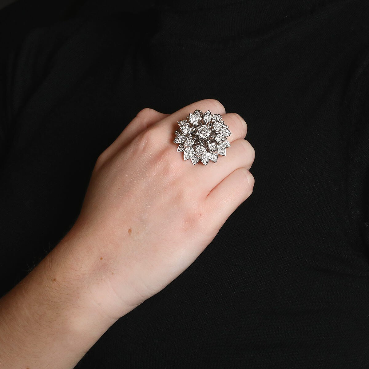 Diamonds and gold ring
