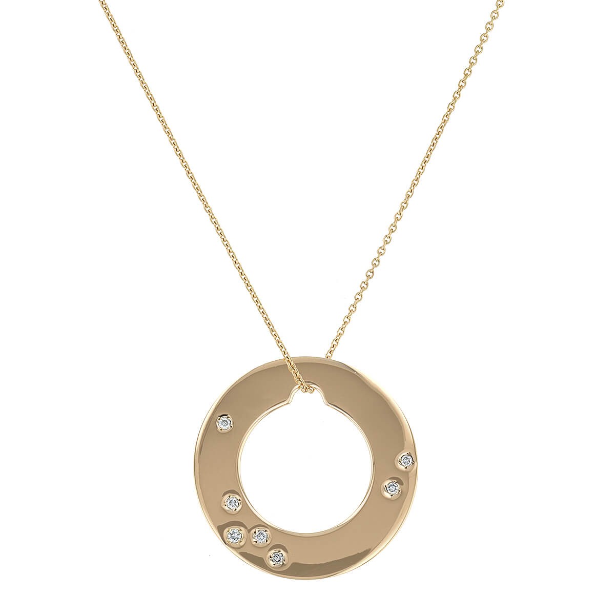 Dinh Van Cible diamonds and gold necklace