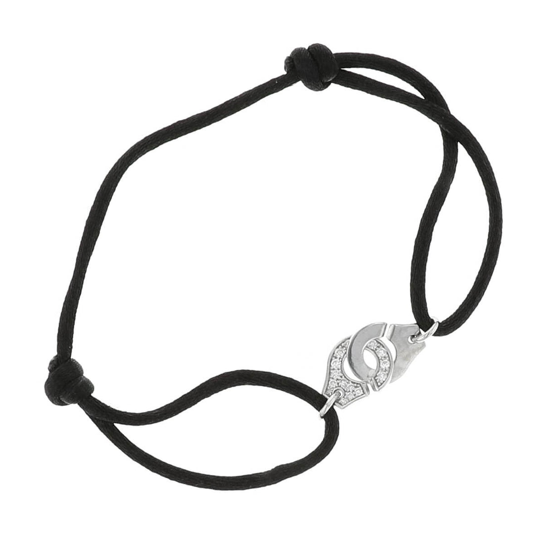 Dinh Van Menottes R10 diamonds and gold bracelet