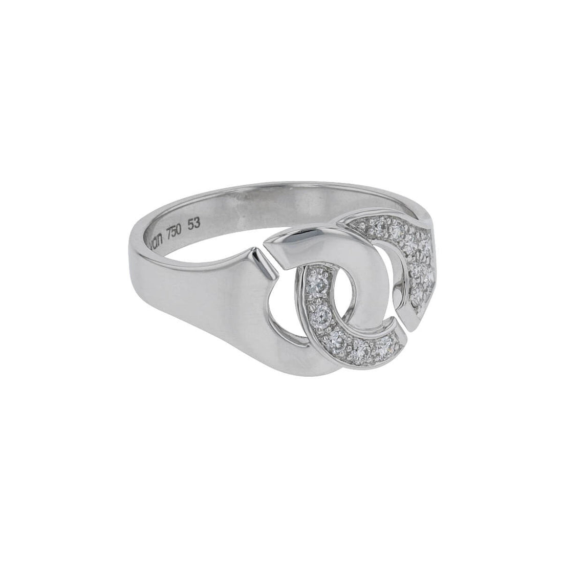 Dinh Van Menottes R10 diamonds and gold ring