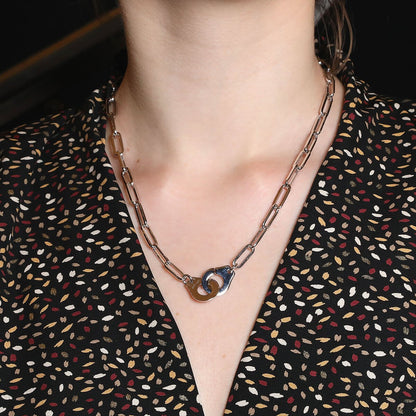 Dinh Van Menottes R15 gold necklace