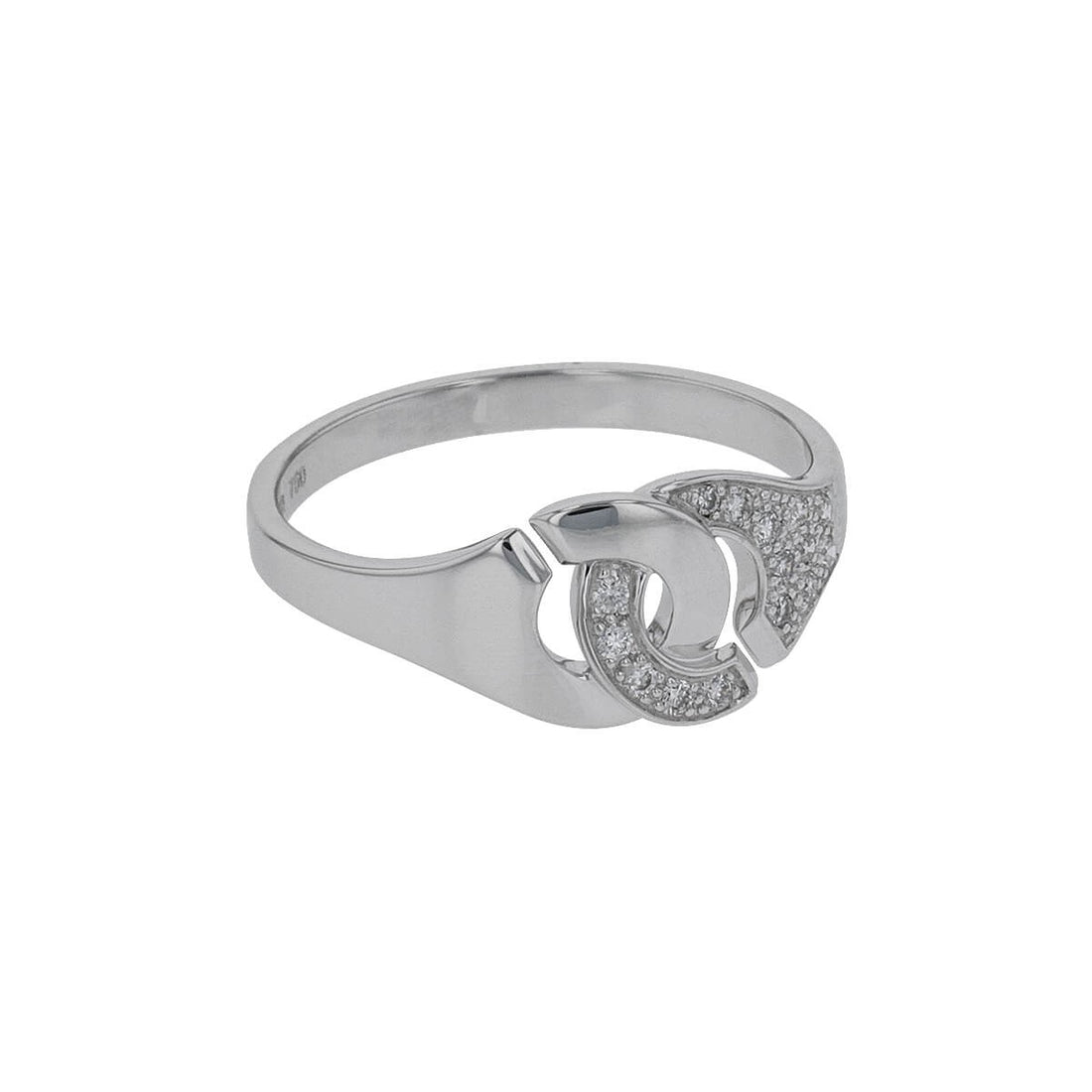 Dinh Van Menottes R8 diamonds and gold ring