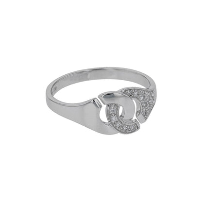 Dinh Van Menottes R8 diamonds and gold ring