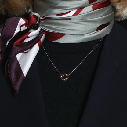 Dinh Van Pulse diamonds and gold necklace