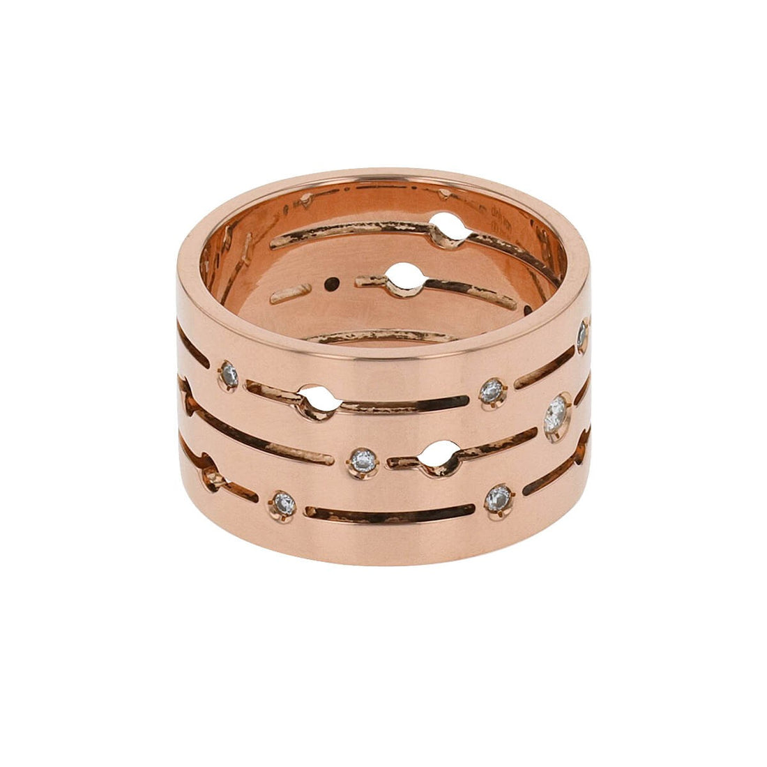 Dinh Van Pulse diamonds and gold ring