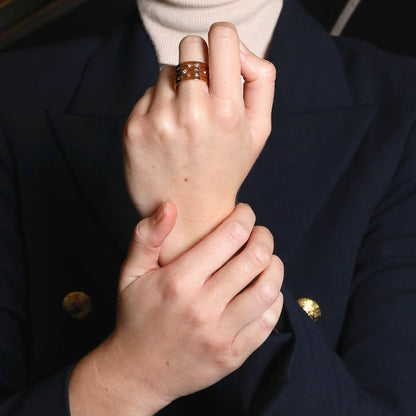 Dinh Van Pulse diamonds and gold ring