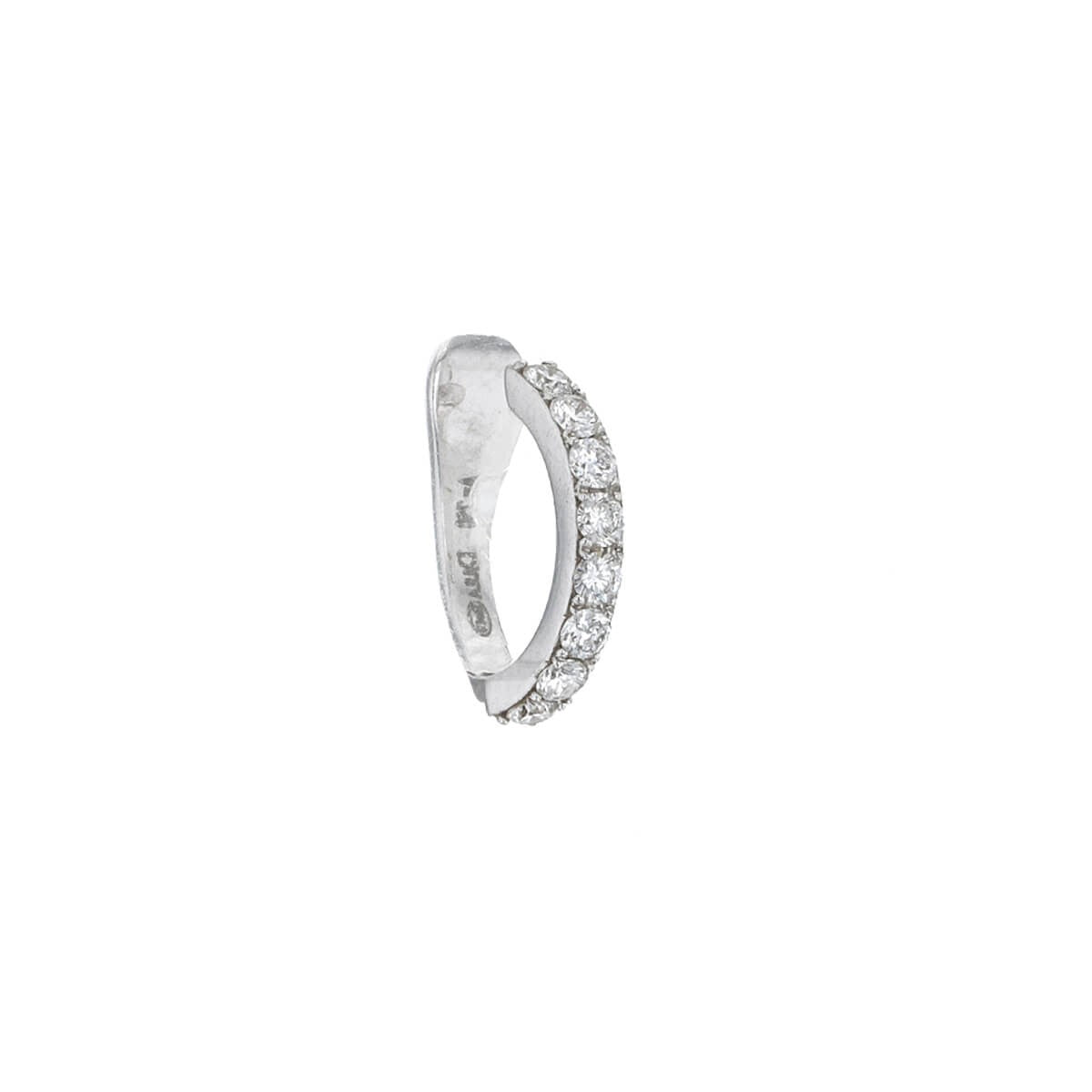 Djula diamonds and gold mono ear jewel