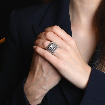 Djula Hepburn Beverly Hills diamonds and gold ring