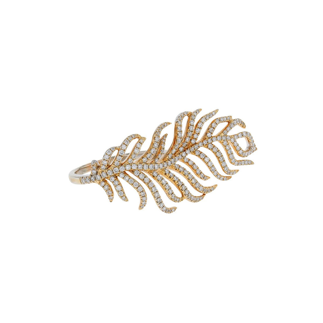 Djula Plume diamonds and gold ring