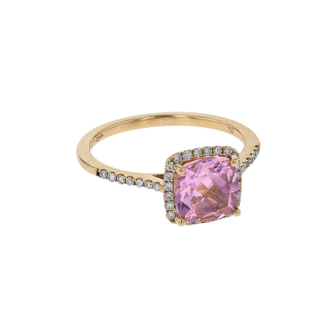 Djula Precieuse pink sapphire and diamonds ring