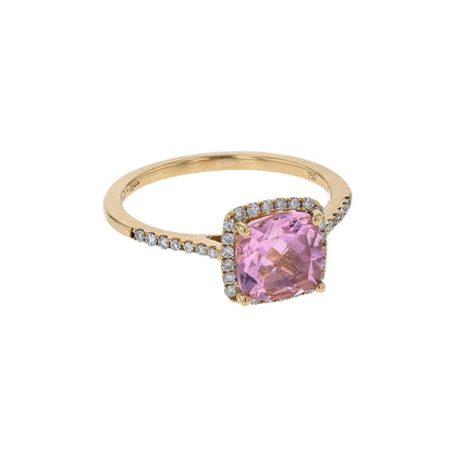 Djula Precieuse pink sapphire and diamonds ring