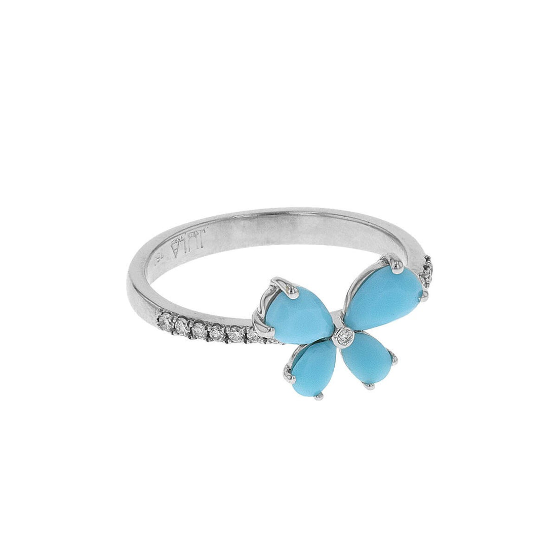 Djula Precious turquoise, diamonds and gold ring