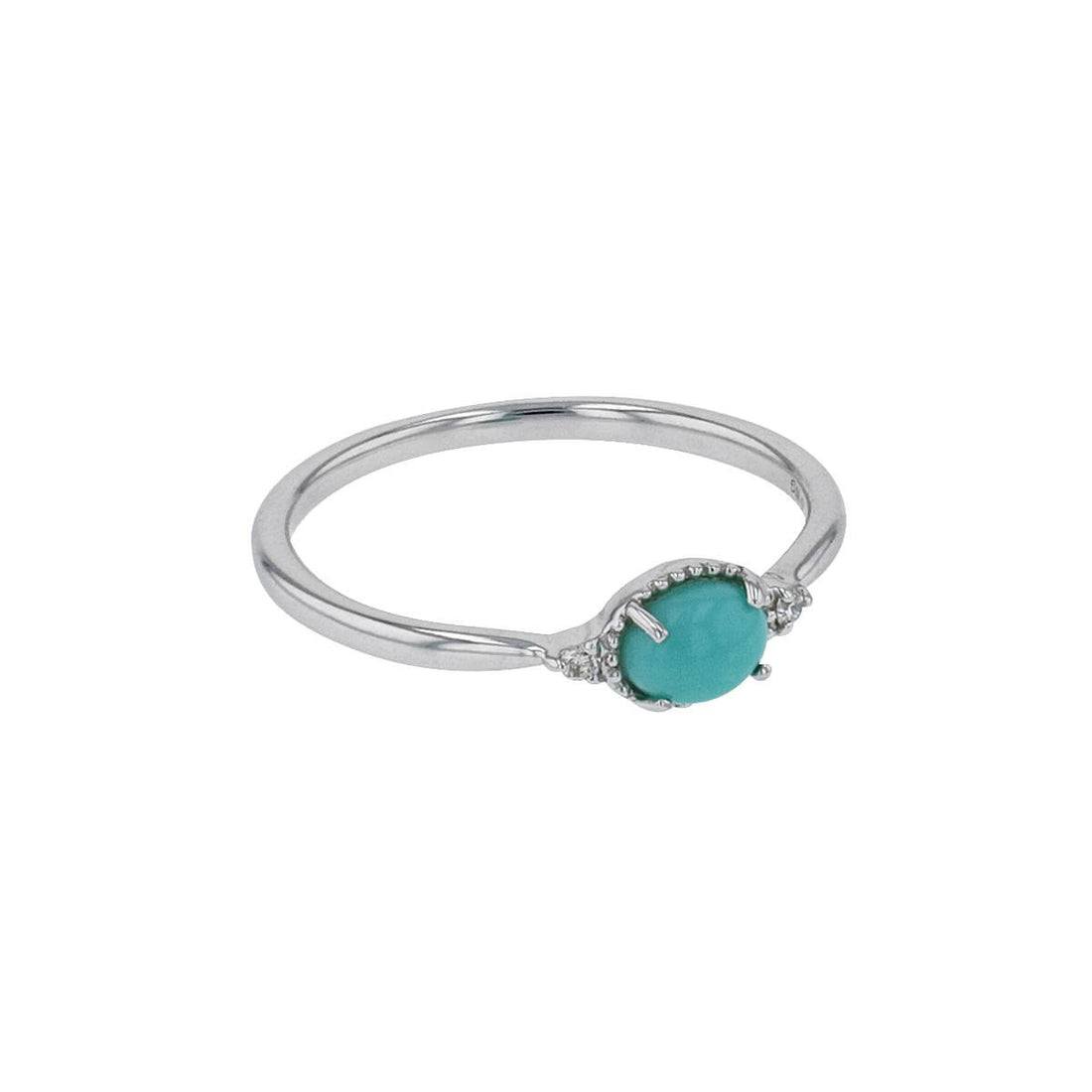 Djula turquoise, diamonds and gold ring