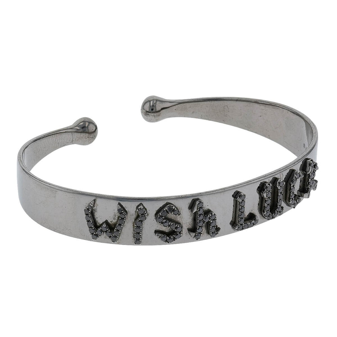 Djula Wish Luck black diamonds and silver bracelet