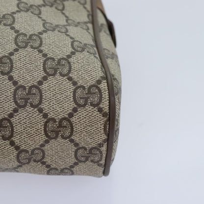 Gucci Gg Supreme Web Sherry Line Clutch Bag Pvc Beige Red 89 01 012 Auth