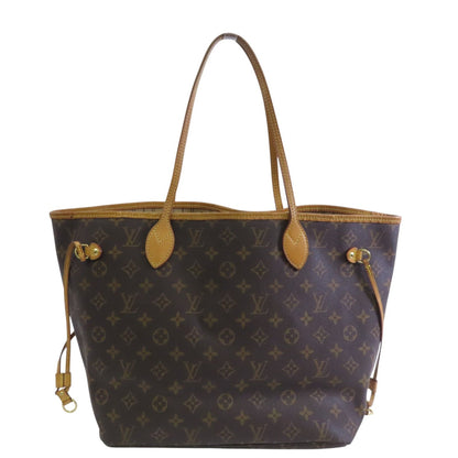 Louis Vuitton Monogram Neverfull Mm Gold Shoulder Bag Brown Shoulder Bag M 40156