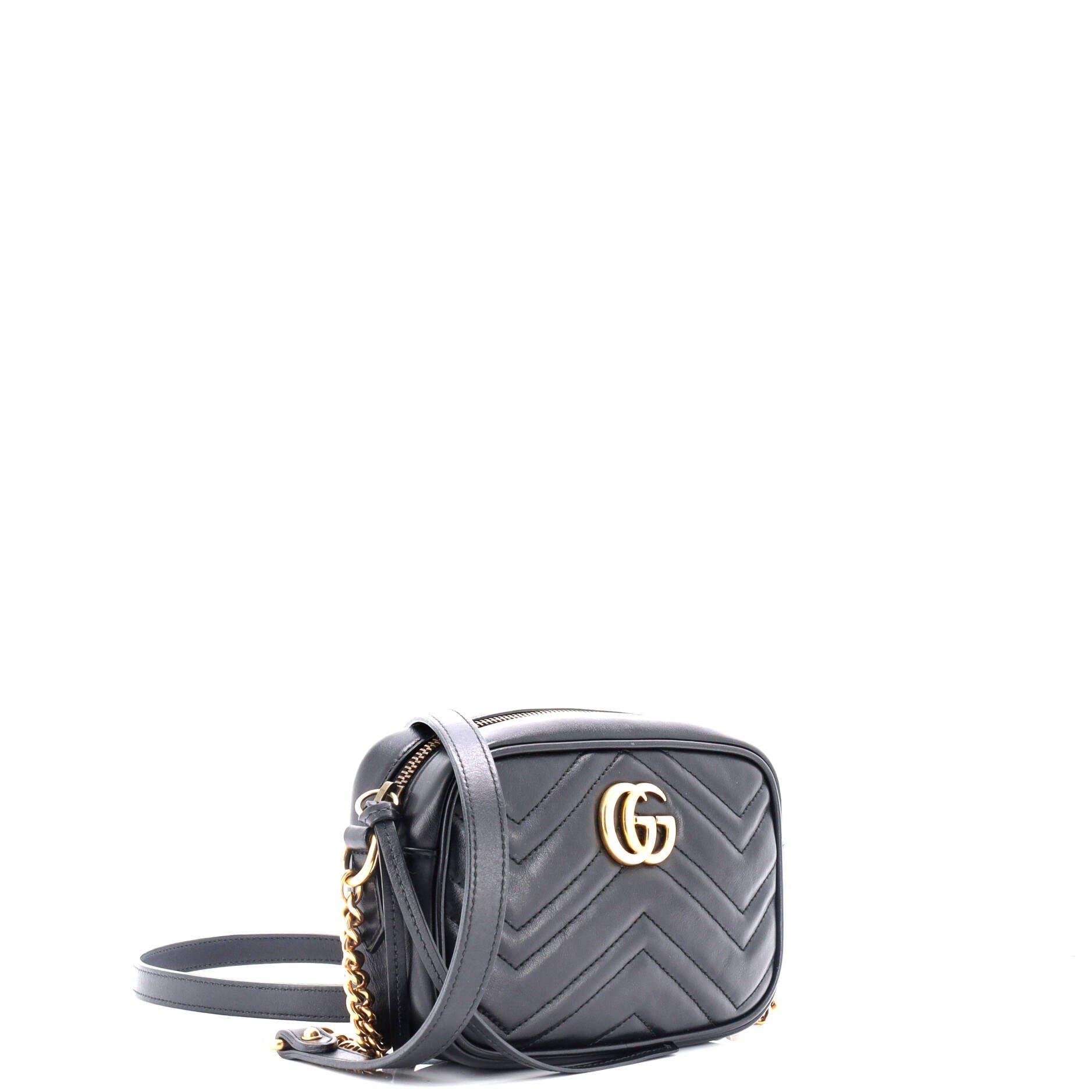 Gucci Mini GG Marmont Shoulder Bag, Matelasse Chevron