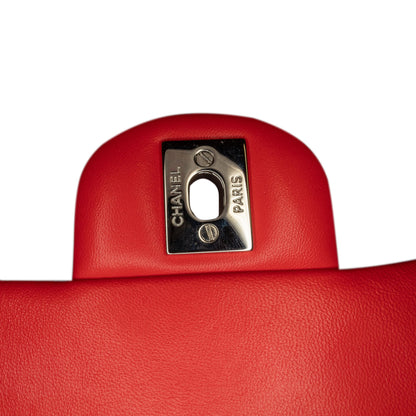 Chanel Mini Square Classic Lambskin Single Flap Red