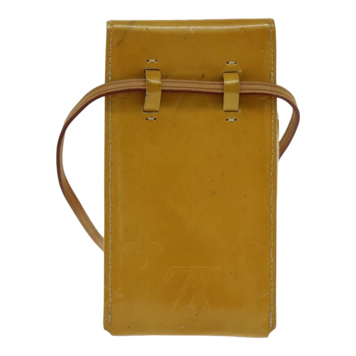 Louis Vuitton Vernis Walker Shoulder Wallet Gris M 91031 Lv Auth