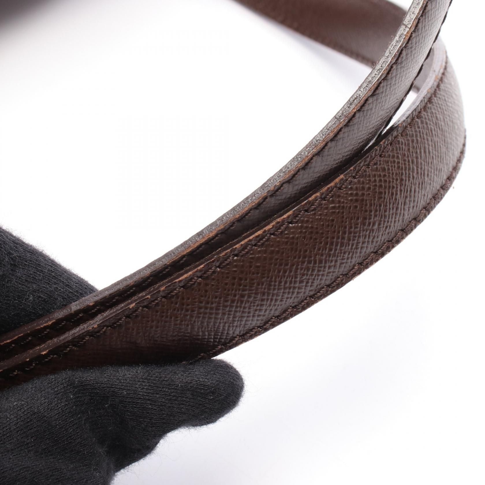 Louis Vuitton Belem Mm Ebene Brown Shoulder Bag N 51174