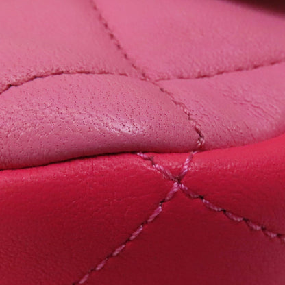 Chanel Tri-color Mini Flap Shoulder Bag Green Pink Multicolor Calfskin