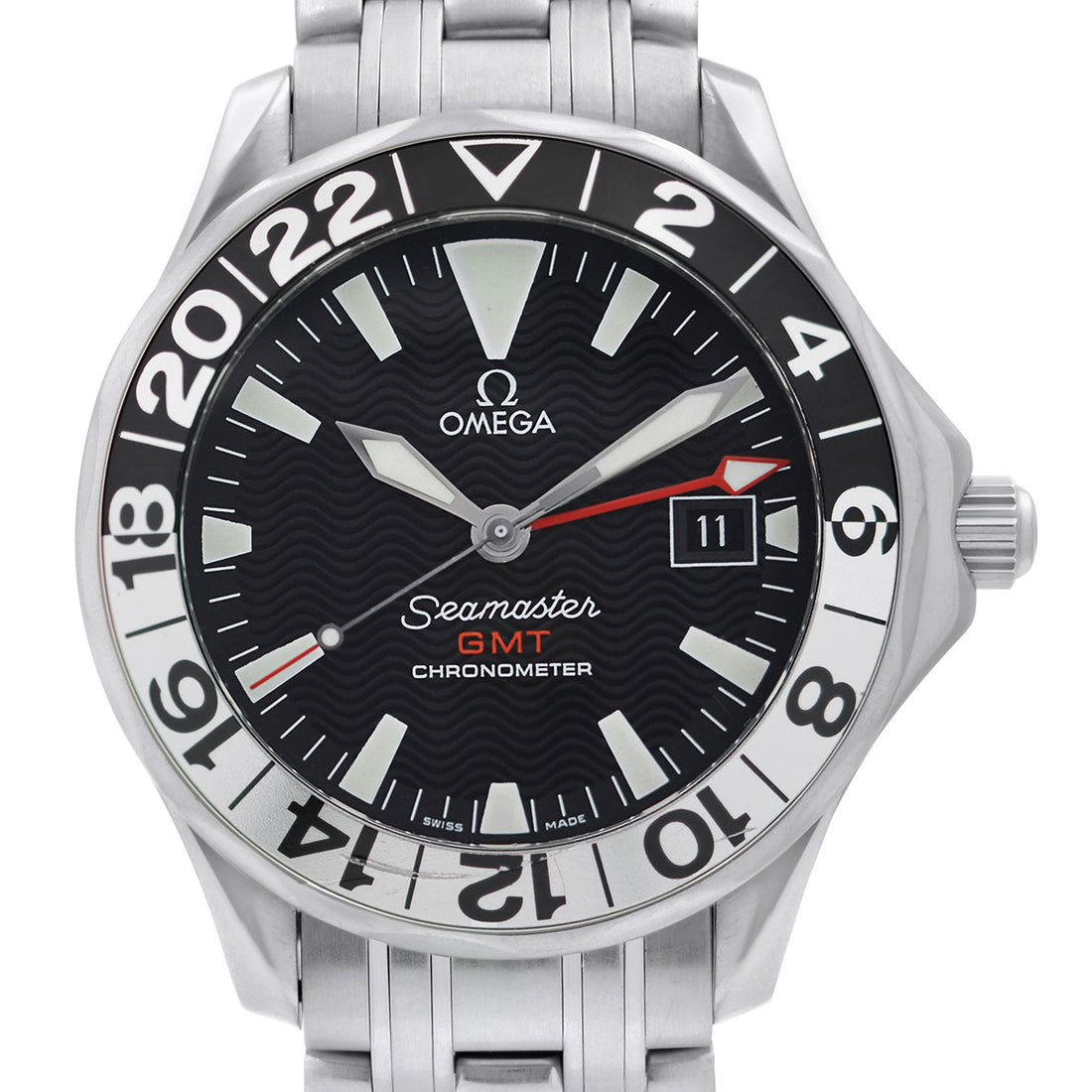 Omega Seamaster GMT 50th Anniversary Steel Black Dial Mens Watch 2234.50.00