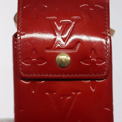 Louis Vuitton Vernis Green Cigarette Case Red M 91155 Lv Auth