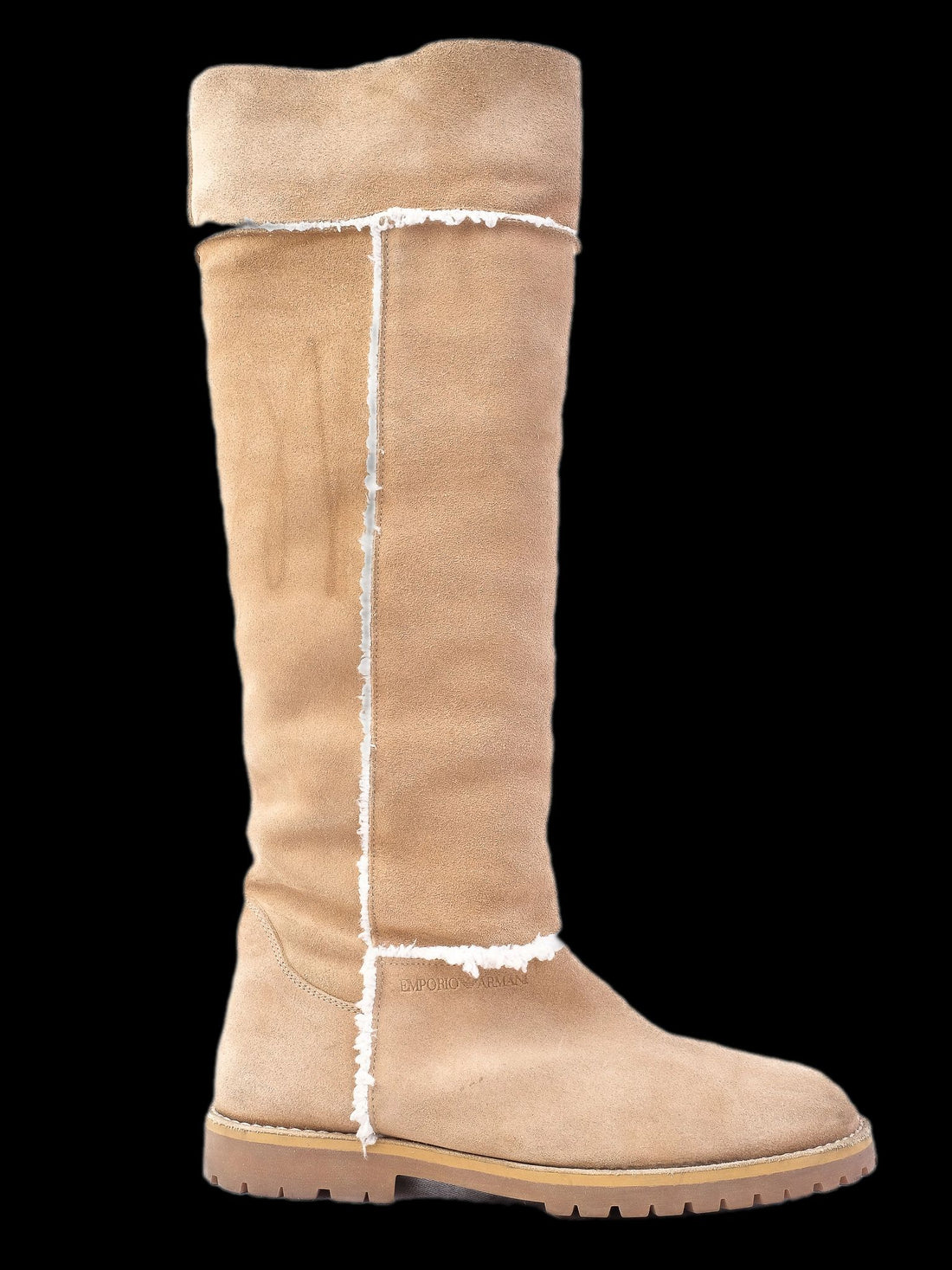Perfect Emporio Armani WomenÕs Orange Leather Knee-High Boots