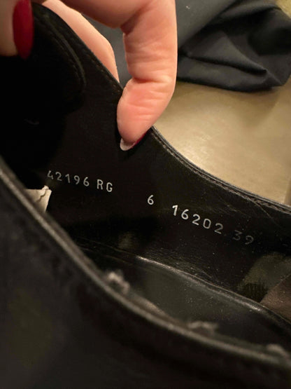 Excellent Moreschi Black Leather Dress Shoes Size 39 for Men