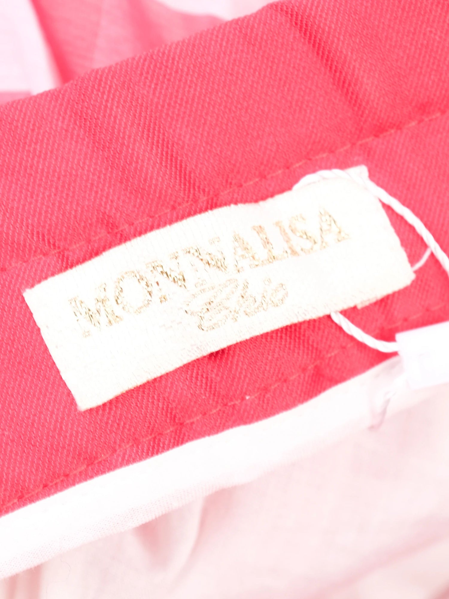 Excellent Monnalisa Pink &amp; White Checkered Skirt Size 10 for Kids