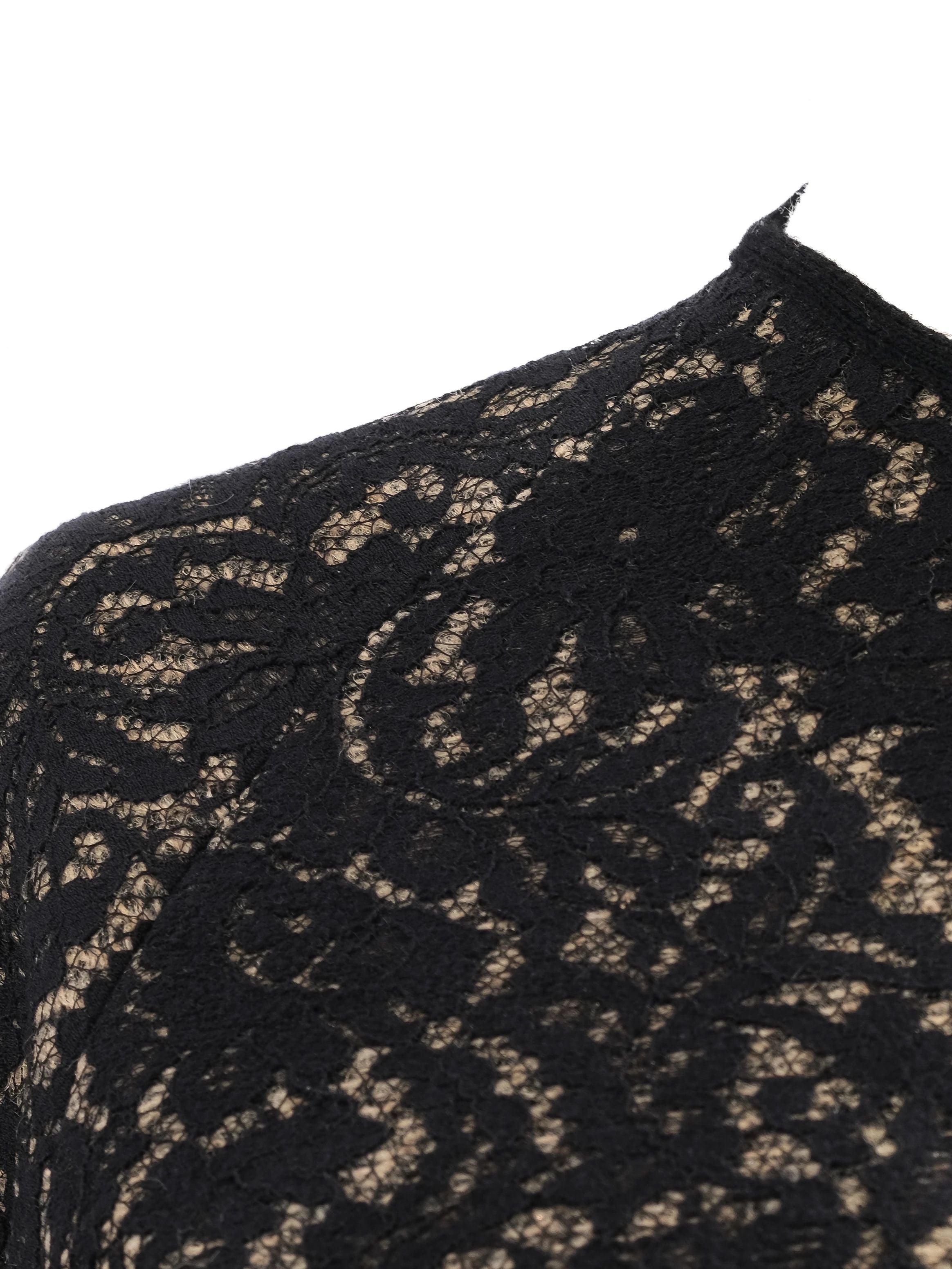 NEW N21 Black Wool Sweater Size M with Abstract Pattern