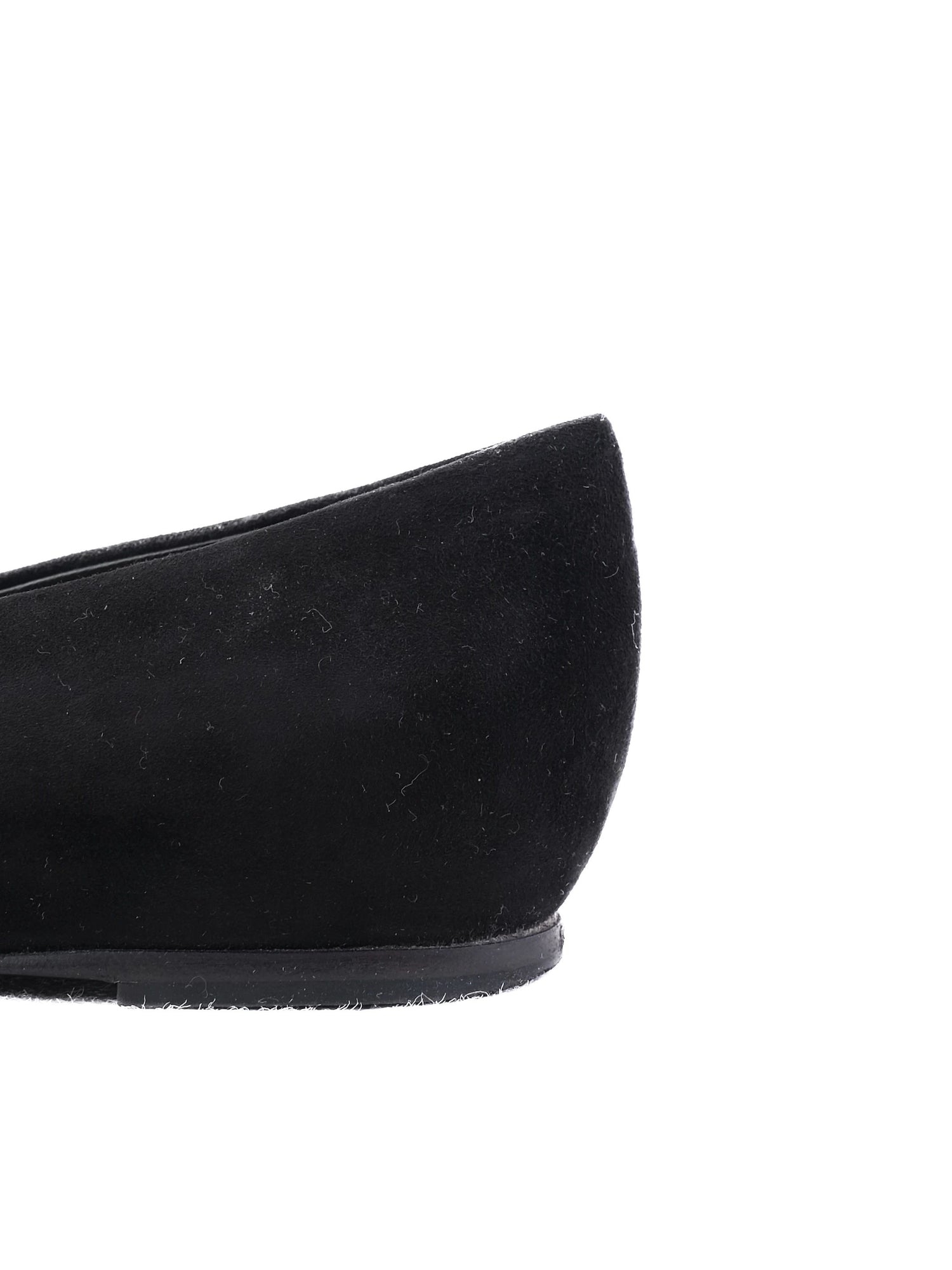 Good Ballin Black Leather Flat Shoes with Gold Embellishments Size 37